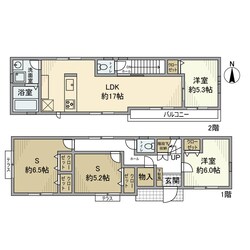 向台町戸建の物件間取画像